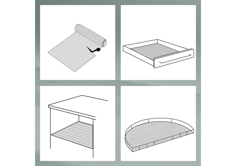 Tapis de Tiroir Soletta - Antidérapant et Flexible - KE 113901 - Kela Keuken