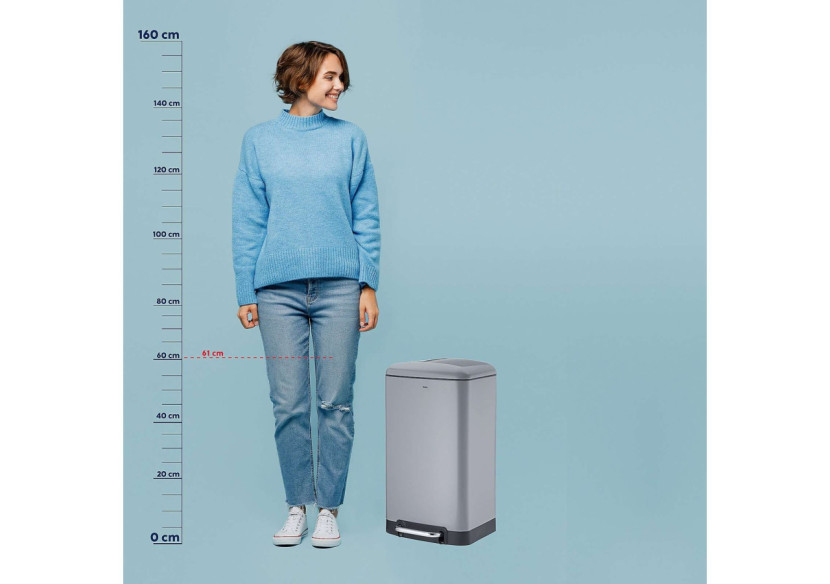 Poubelle Davino avec Pédale - 30 litres au design élégant - KE 109072 - Kela Badkamer Poubelle Davino avec Pédale - 30 litres au design élégant - KE 109072 - Kela Badkamer