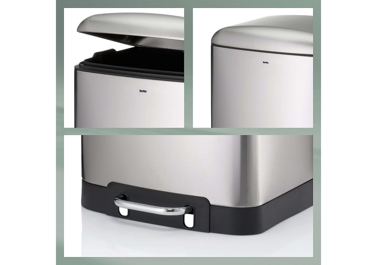 Poubelle Davino avec Pédale - 30 litres au design élégant - KE 109072 - Kela Badkamer