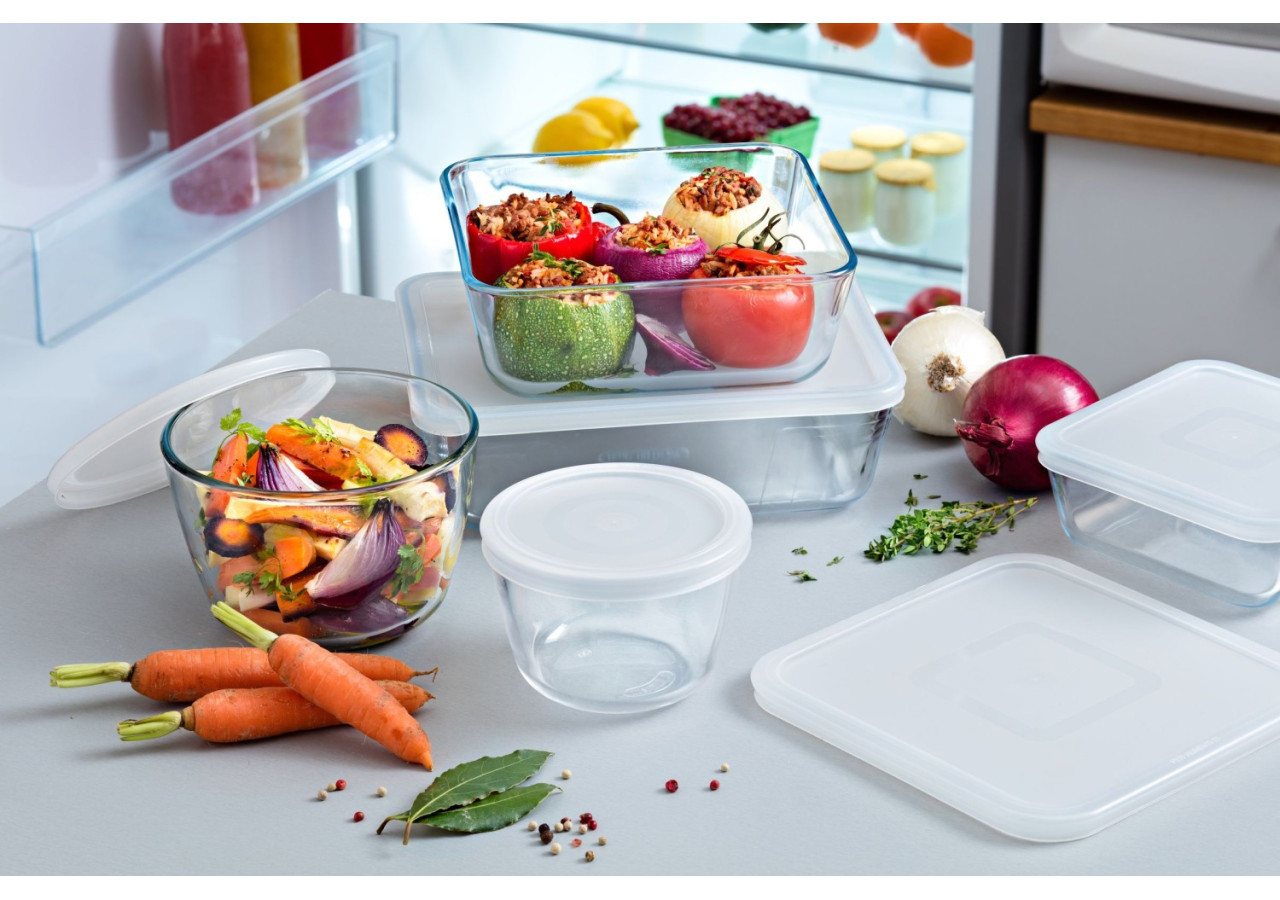 Salière Cook & Freeze - Rond 12 x 6 cm en verre borosilicaté - PY 283502 - Pyrex