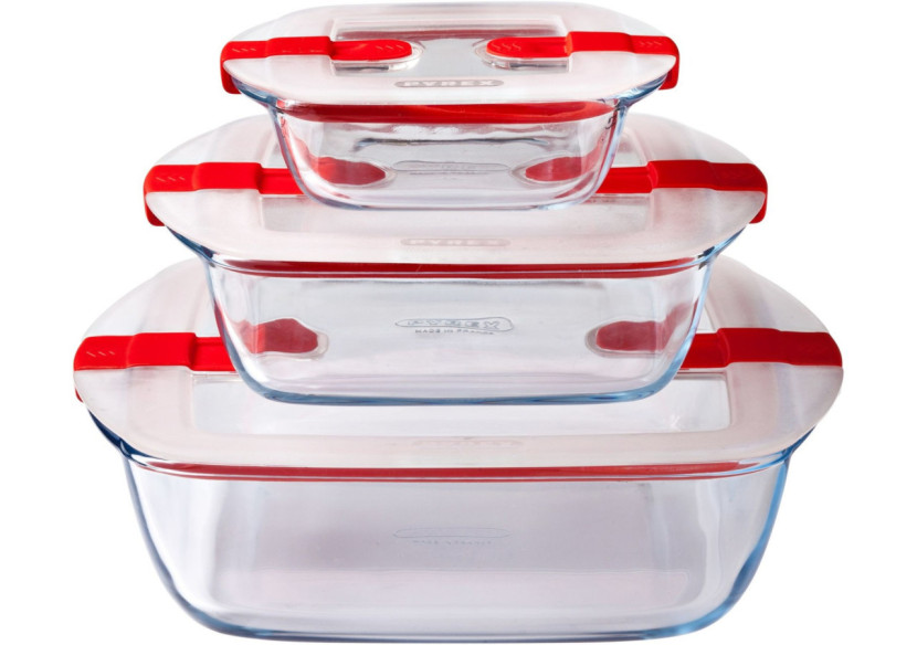 Container Alimentaire Cook & Heat - Verre Borosilicate 25 x 22 cm avec Couvercle - PY 279635 - Pyrex