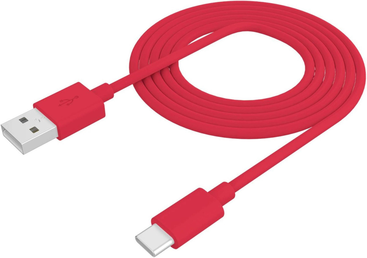 Câble USB Type-C ProCompact - 1 mètre Rouge - CE 750604 - Celly