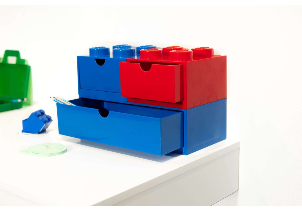 Boîte de Rangement avec Tiroir Brick 4 - Fun et Pratique - RC 029418 - Lego