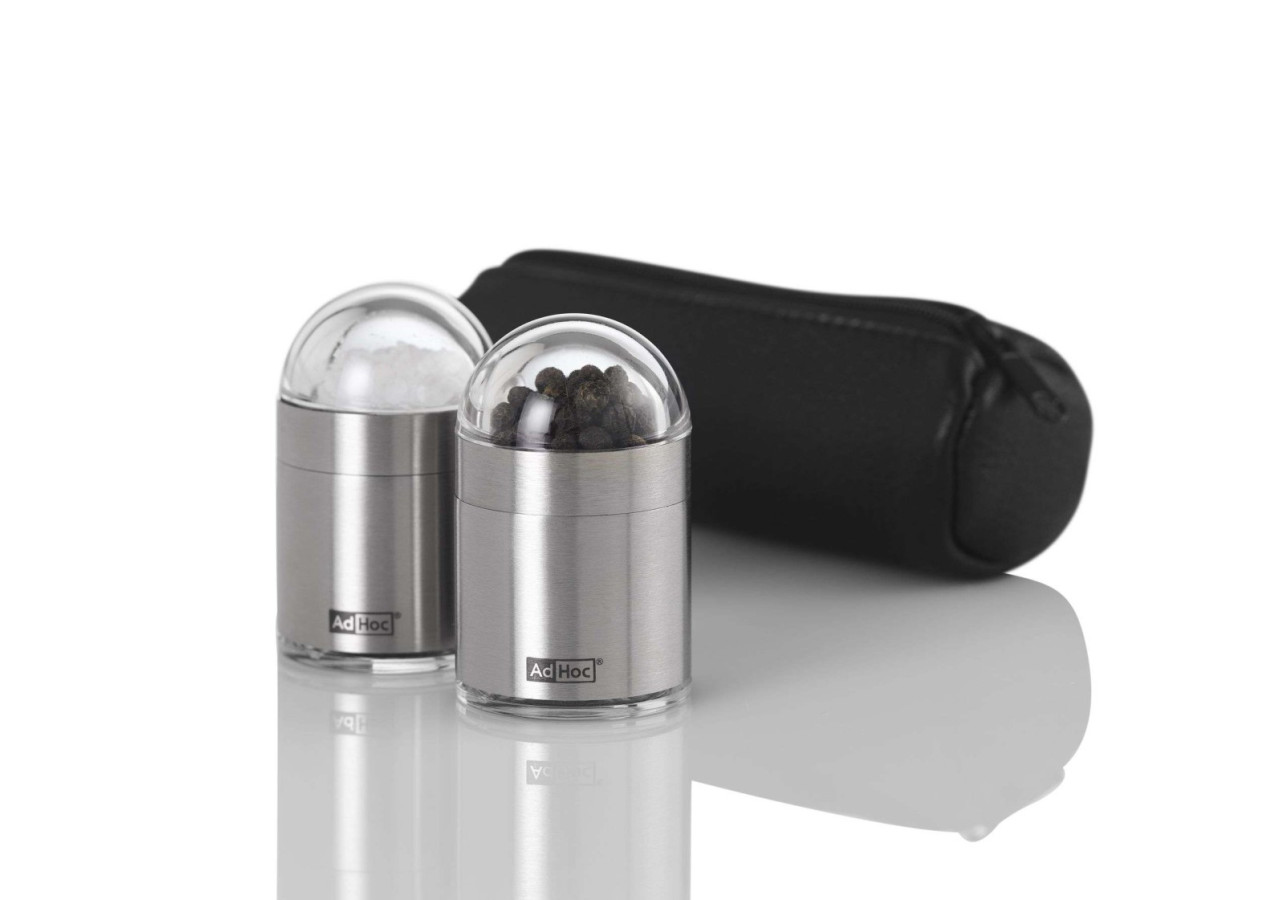 Set de moulins à poivre et sel Peknick To Go - Idéal pour vos repas en plein air - AD MP15_S - Adhoc