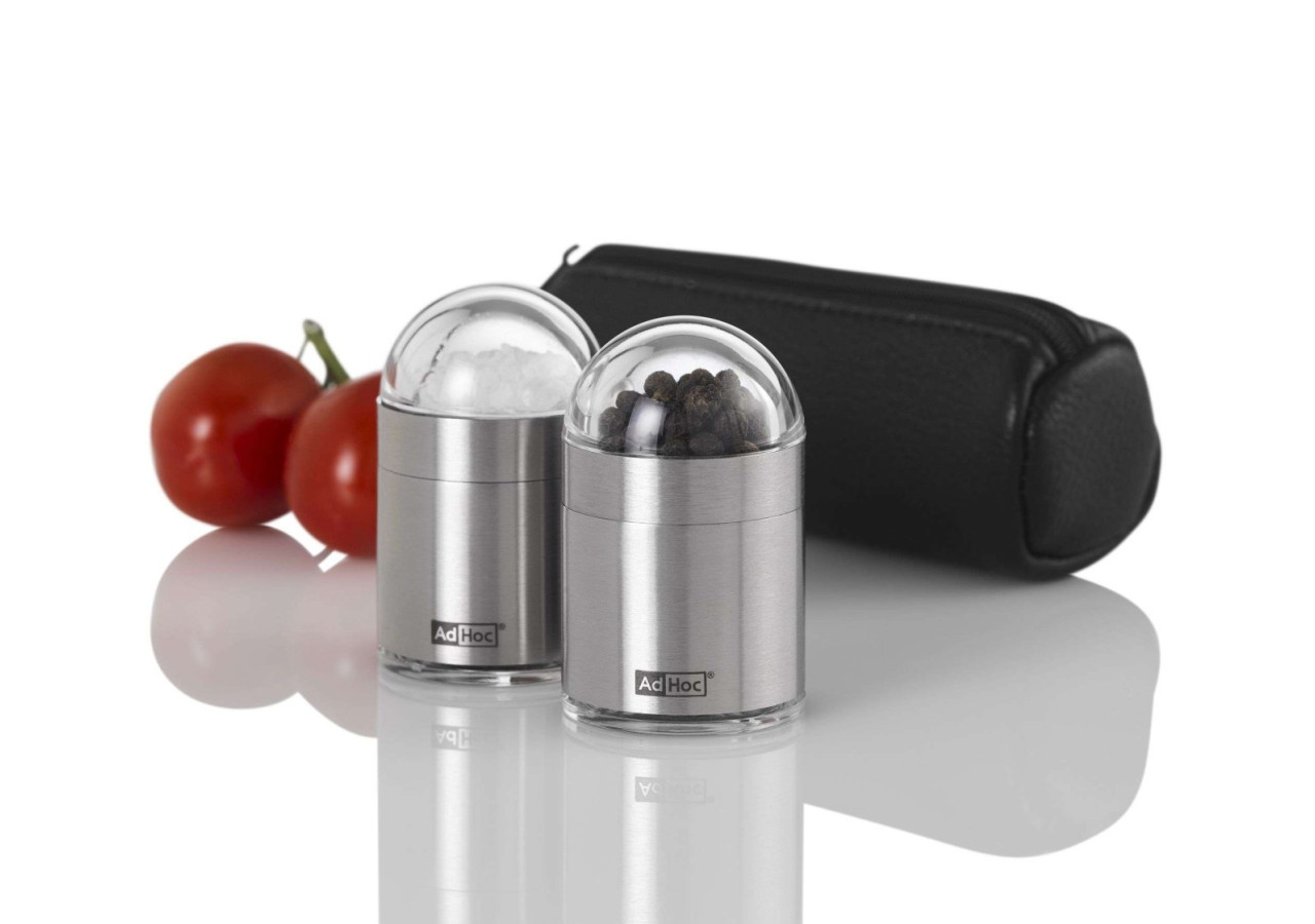 Set de moulins à poivre et sel Peknick To Go - Idéal pour vos repas en plein air - AD MP15_S - Adhoc