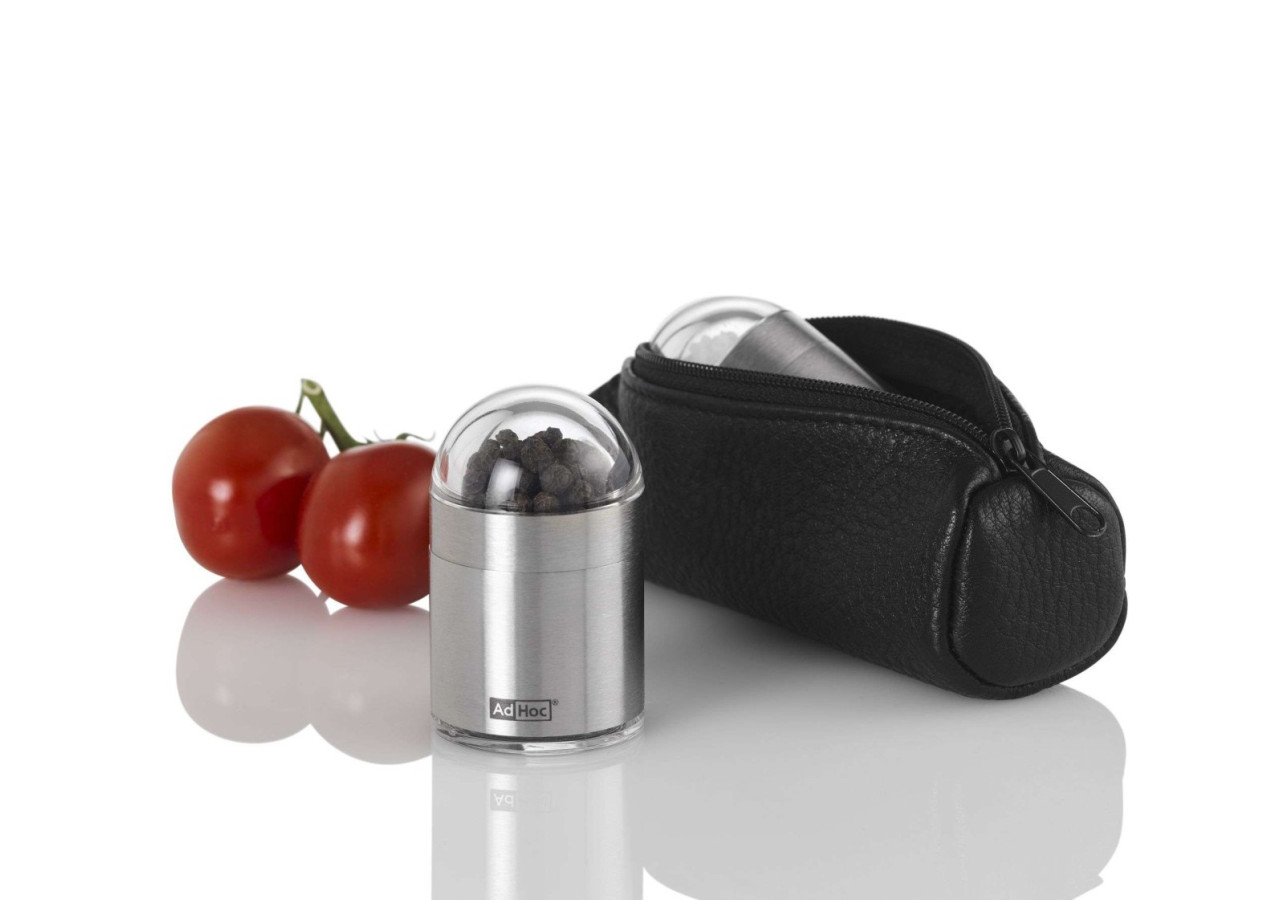 Set de moulins à poivre et sel Peknick To Go - Idéal pour vos repas en plein air - AD MP15_S - Adhoc