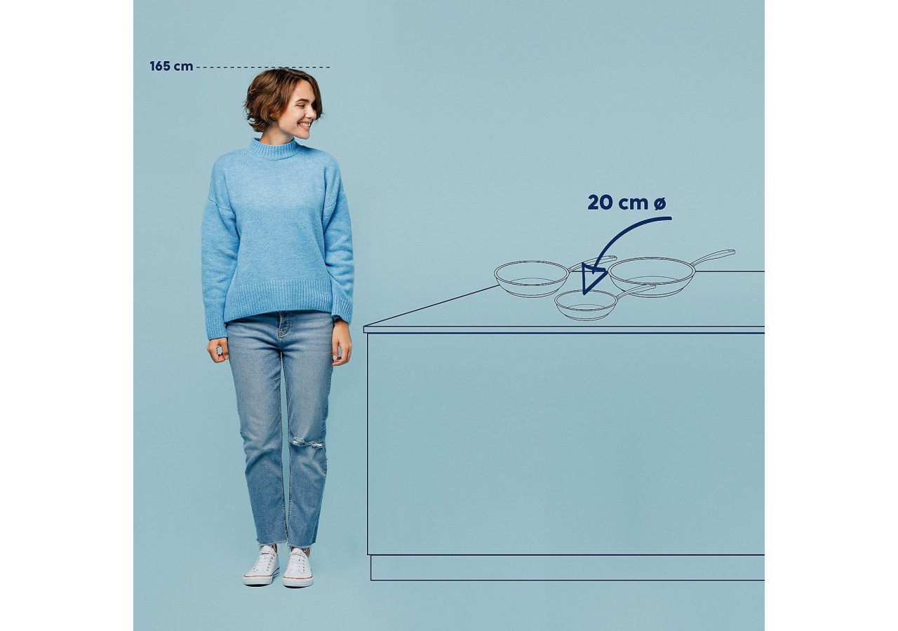 Poêle Stella Nova en Aluminium - 20 cm - KE 122156 - Kela Keuken