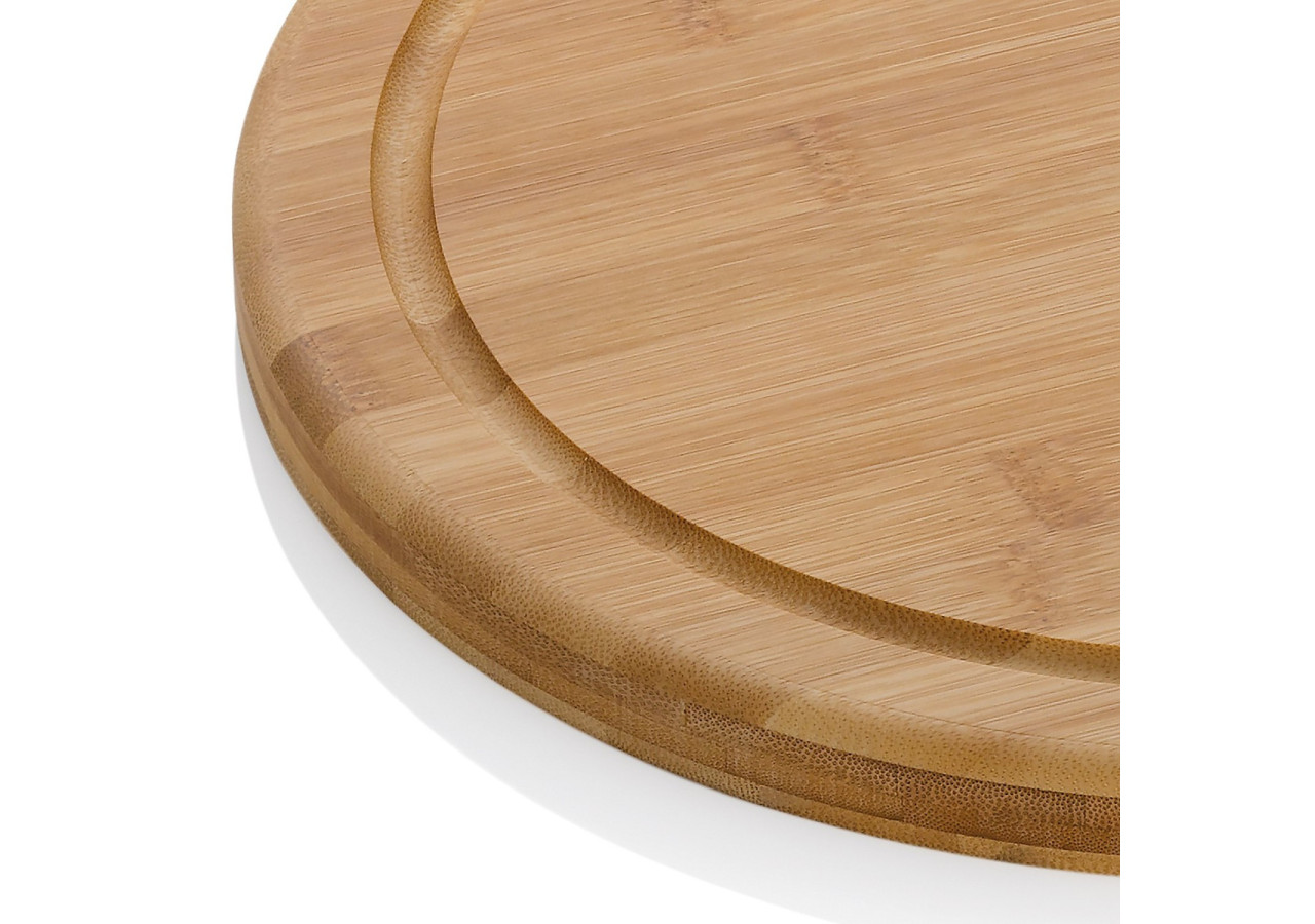 Planche à découper Katana - Ronde 30 cm en bambou durable - KE 120084 - Kela Keuken