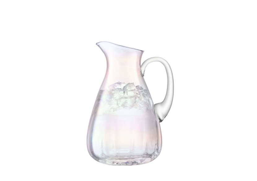 Carafe à Eau Pearl - 2,2 Litres en Verre Soufflé à la Main - LS 551277 - L.S.A.