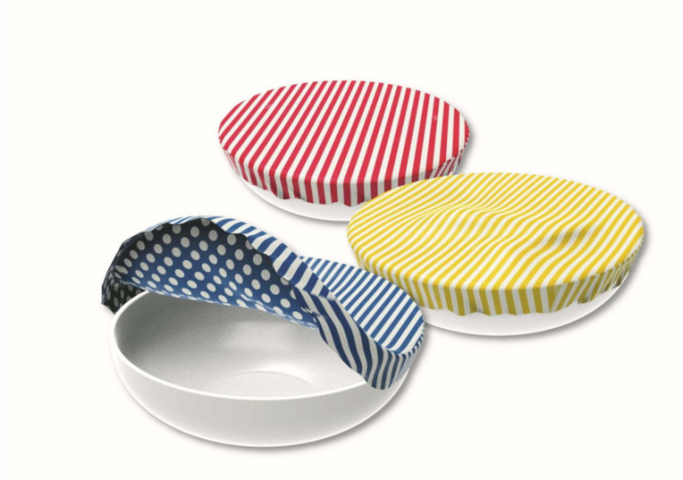 Couvre-saladier en Coton Biologique - Set de 3 Tailles (20cm, 25cm, 30cm) - BW 742086 - Bee's Wax