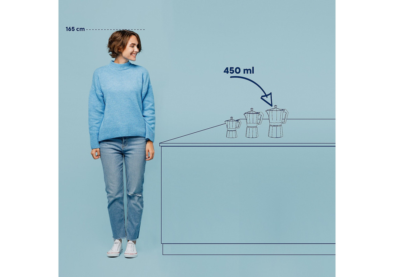 Cafetière Italienne 450 ml - Aluminium Classique - KE 105920 - Kela Keuken