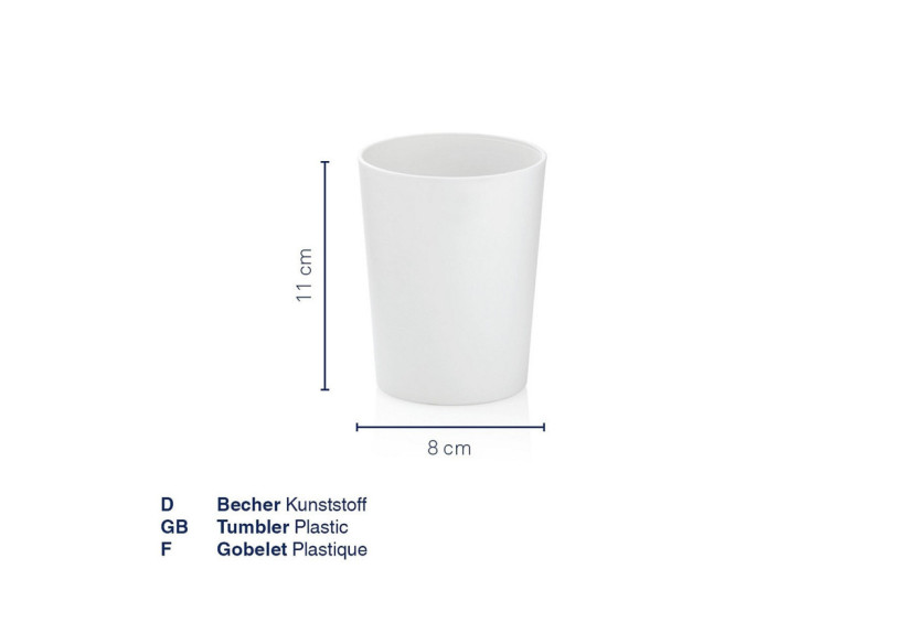 Gobelet de Salle de Bain Marta - Plastique Durable - KE 241963 - Kela Badkamer Gobelet de Salle de Bain Marta - Plastique Durable - KE 241963 - Kela Badkamer