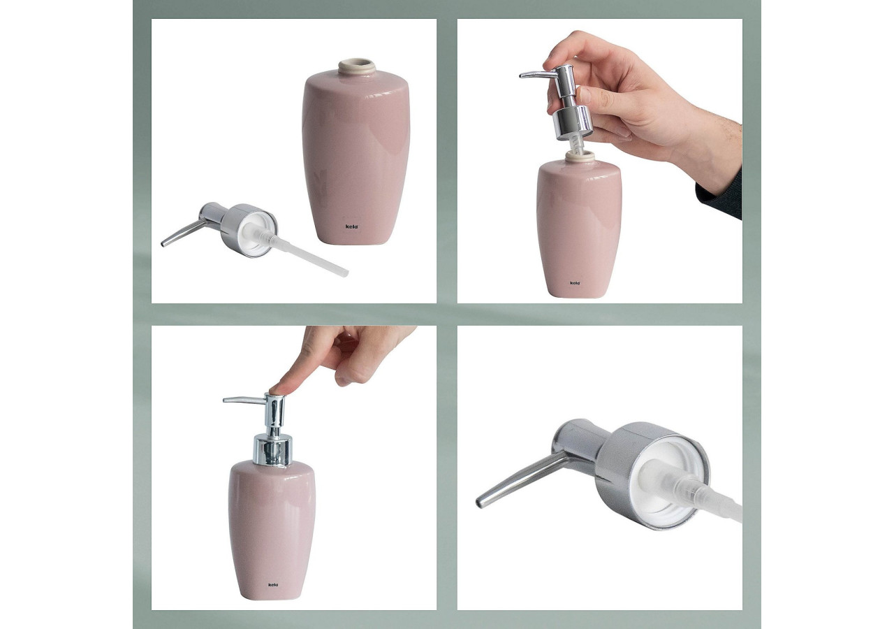 Distributeur de Savon Lindano - 400 ml au Design Rétro - KE 203336 - Kela Badkamer