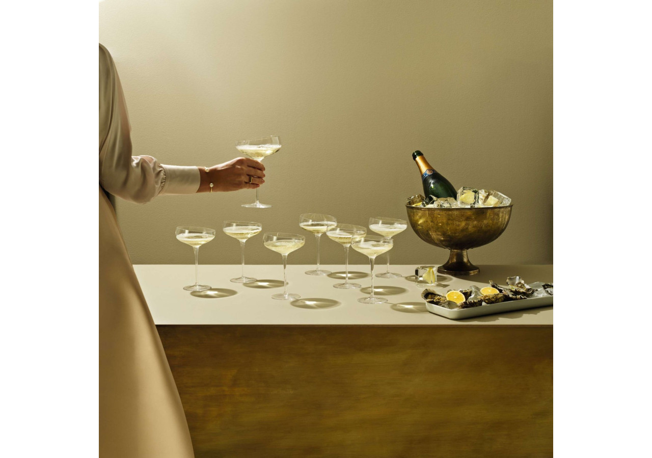 Verre à Champagne GLAS - 200 ml, soufflé à la bouche avec bord incliné - ES 187404 - Eva Solo
