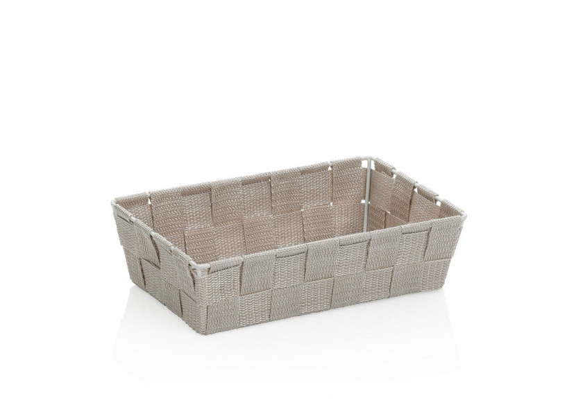 Panier de Rangement ALVARO - 23x15x6 cm en PP gris argent - KE 245664 - Kela Badkamer Panier de Rangement ALVARO - 23x15x6 cm en PP gris argent - KE 245664 - Kela Badkamer