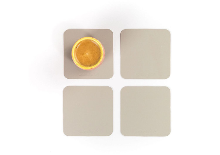 Set de 4 Sous-Verres RUCAS - Design carré et coloré - VA 399464 - Vacavaliente