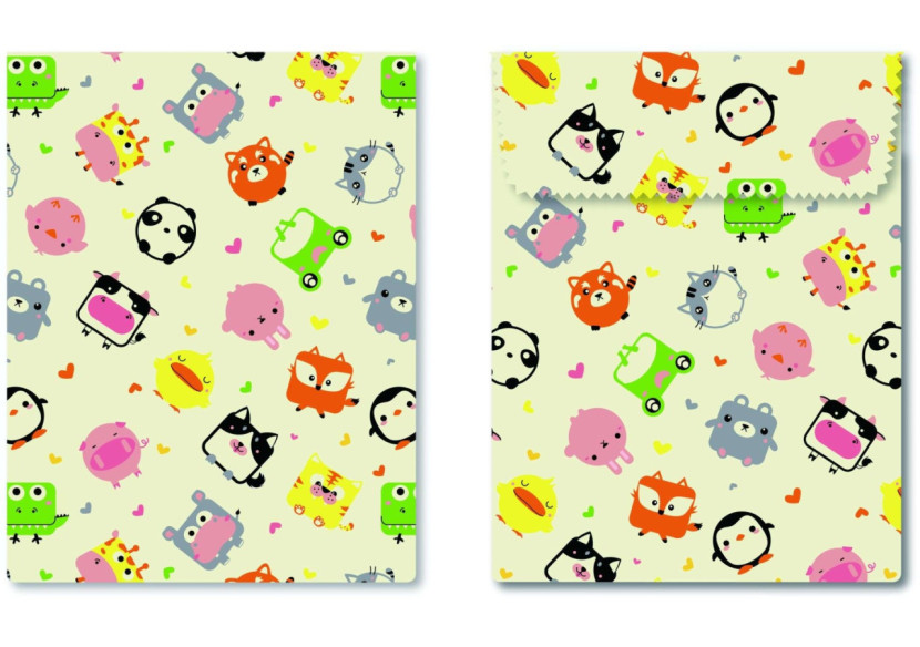 Sac à Lunch ENFANTS - Set de 2 en cire d'abeille - BW 741553 - Bee's Wax Sac à Lunch ENFANTS - Set de 2 en cire d'abeille - BW 741553 - Bee's Wax