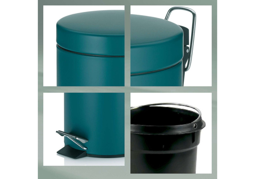 Poubelle Monaco avec Pédale - 3 litres, design chic - KE 205286 - Kela Badkamer Poubelle Monaco avec Pédale - 3 litres, design chic - KE 205286 - Kela Badkamer