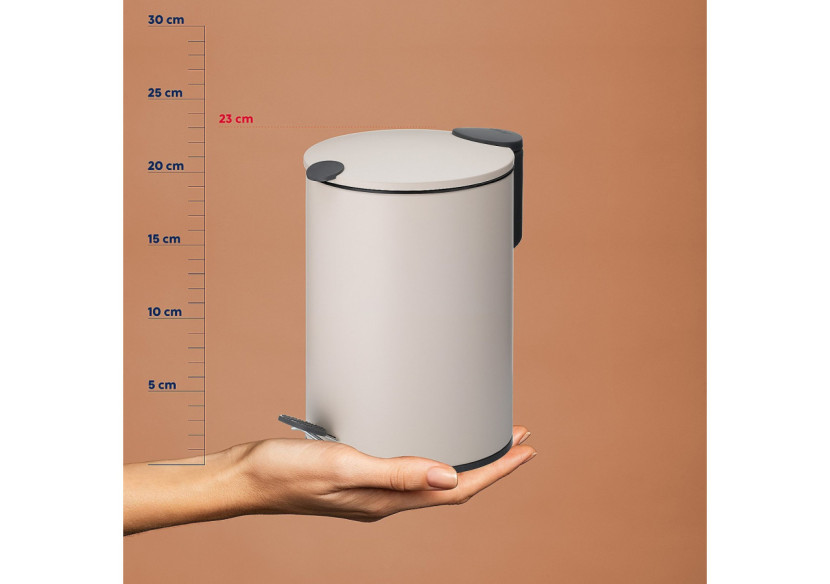 Poubelle à Pédale Mats - Élégante et Pratique de 3 Litres - KE 236198 - Kela Badkamer Poubelle à Pédale Mats - Élégante et Pratique de 3 Litres - KE 236198 - Kela Badkamer