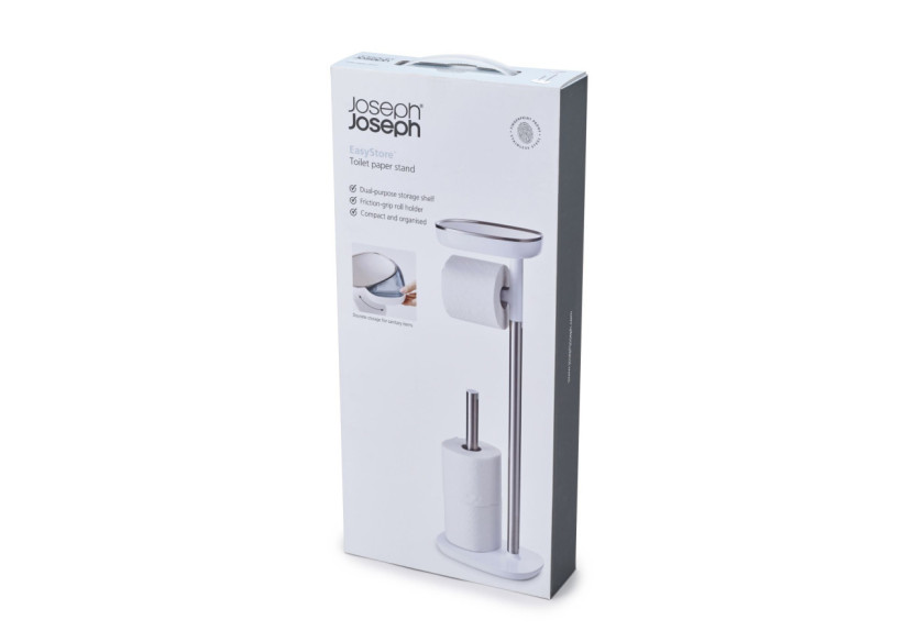 Support de Rouleau de Toilette avec Rangement - Esthétique et Pratique - JJ 705188 - Joseph Joseph Support de Rouleau de Toilette avec Rangement - Esthétique et Pratique - JJ 705188 - Joseph Joseph