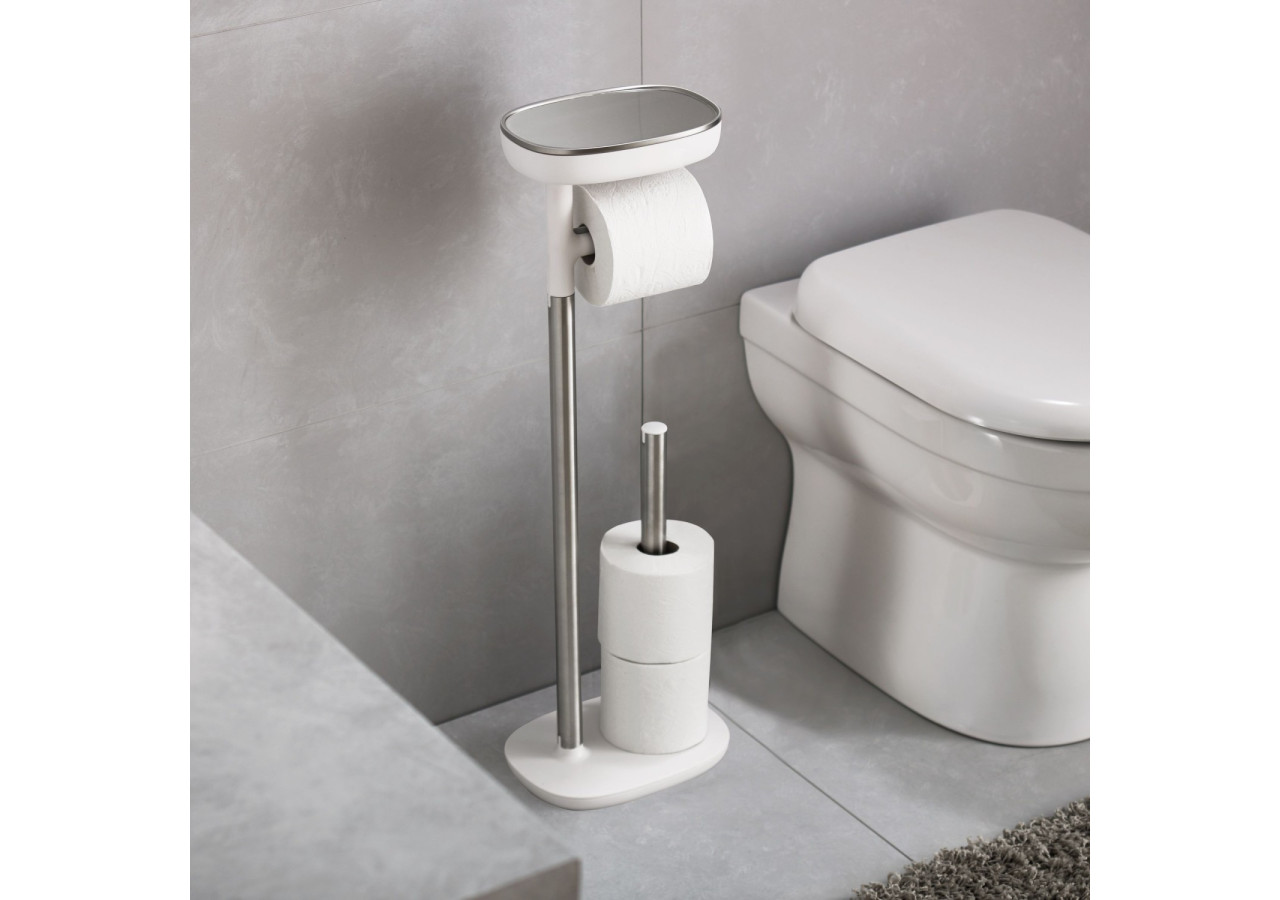 Support de Rouleau de Toilette avec Rangement - Esthétique et Pratique - JJ 705188 - Joseph Joseph
