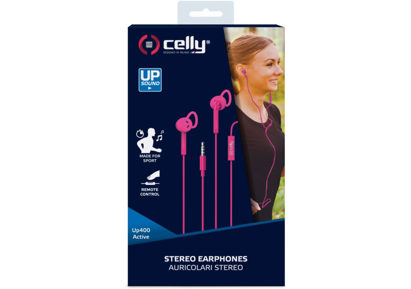 Écouteurs Stereo Sport UP400 - Confort et Performance - CE 738107 - Celly Écouteurs Stereo Sport UP400 - Confort et Performance - CE 738107 - Celly