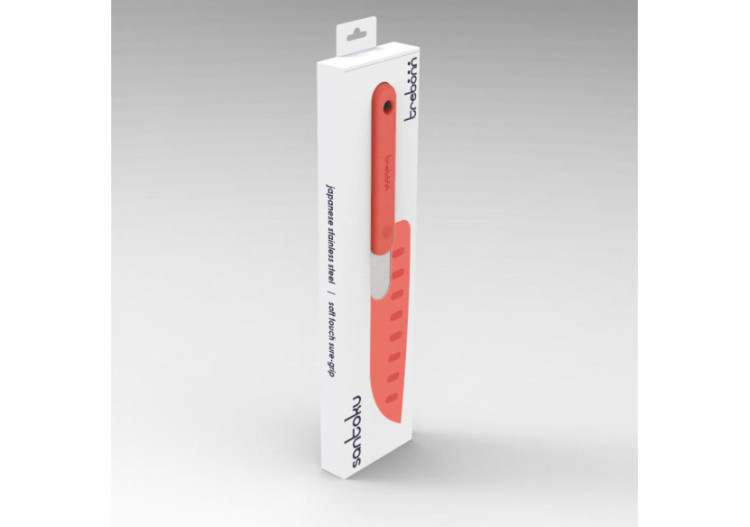 Couteau Santoku - Acier inoxydable japonais avec poignée anti-glisse - TB 330193 - Trebonn 2