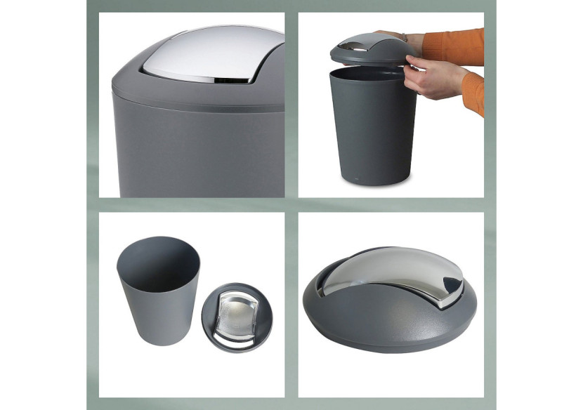Poubelle Marta - Capacité de 5 litres, design élégant - KE 243851 - Kela Badkamer Poubelle Marta - Capacité de 5 litres, design élégant - KE 243851 - Kela Badkamer