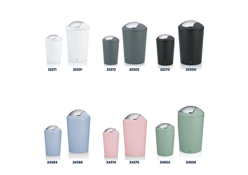 Poubelle Marta - Capacité de 5 litres, design élégant - KE 243851 - Kela Badkamer Poubelle Marta - Capacité de 5 litres, design élégant - KE 243851 - Kela Badkamer