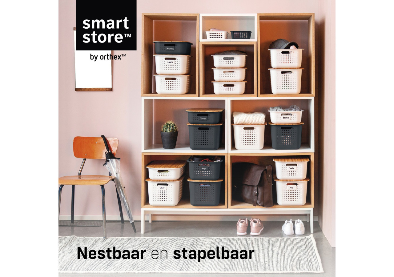 Boîte de rangement SmartStore - 60 litres avec couvercle en bambou - OR 045231 - Orthex