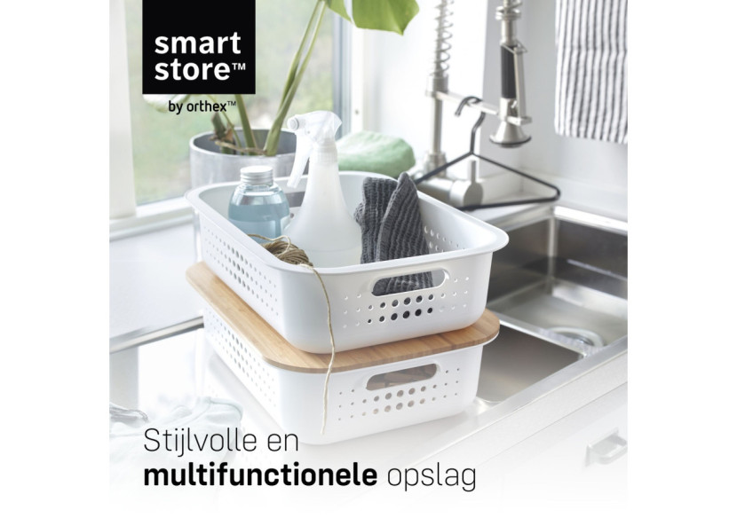Boîte de rangement SmartStore - 60 litres avec couvercle en bambou - OR 045231 - Orthex