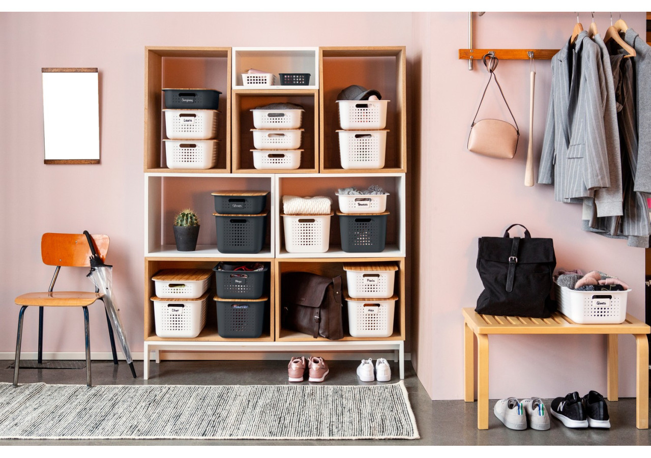 Boîte de rangement SmartStore - 60 litres avec couvercle en bambou - OR 045231 - Orthex