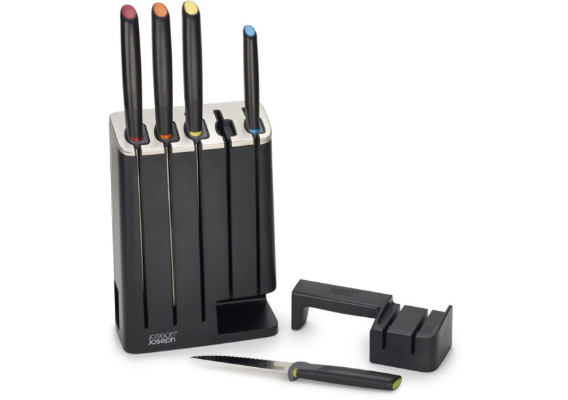 Bloc de Couteaux Elevate - 5 couteaux en acier inoxydable - JJ 001877 - Joseph Joseph Bloc de Couteaux Elevate - 5 couteaux en acier inoxydable - JJ 001877 - Joseph Joseph