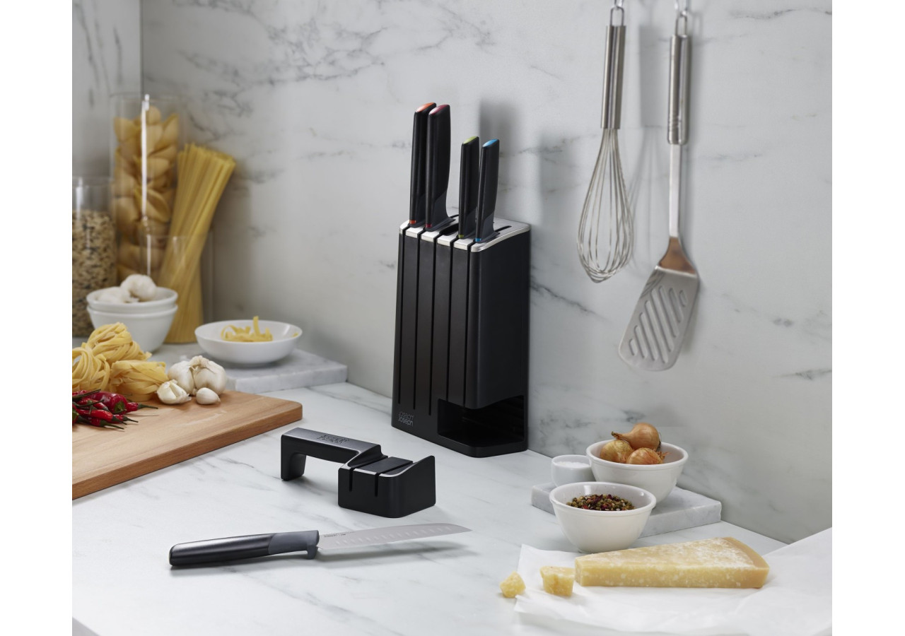 Bloc de Couteaux Elevate - 5 couteaux en acier inoxydable - JJ 001877 - Joseph Joseph