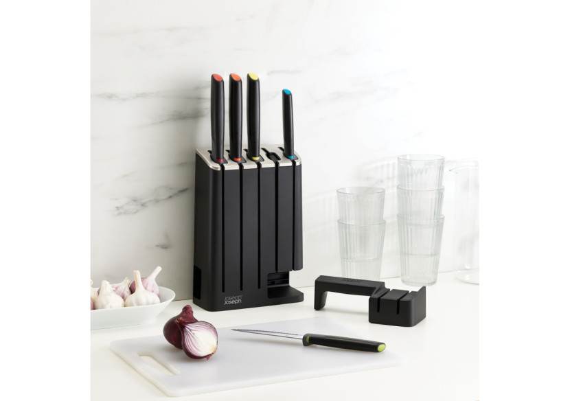 Bloc de Couteaux Elevate - 5 couteaux en acier inoxydable - JJ 001877 - Joseph Joseph Bloc de Couteaux Elevate - 5 couteaux en acier inoxydable - JJ 001877 - Joseph Joseph