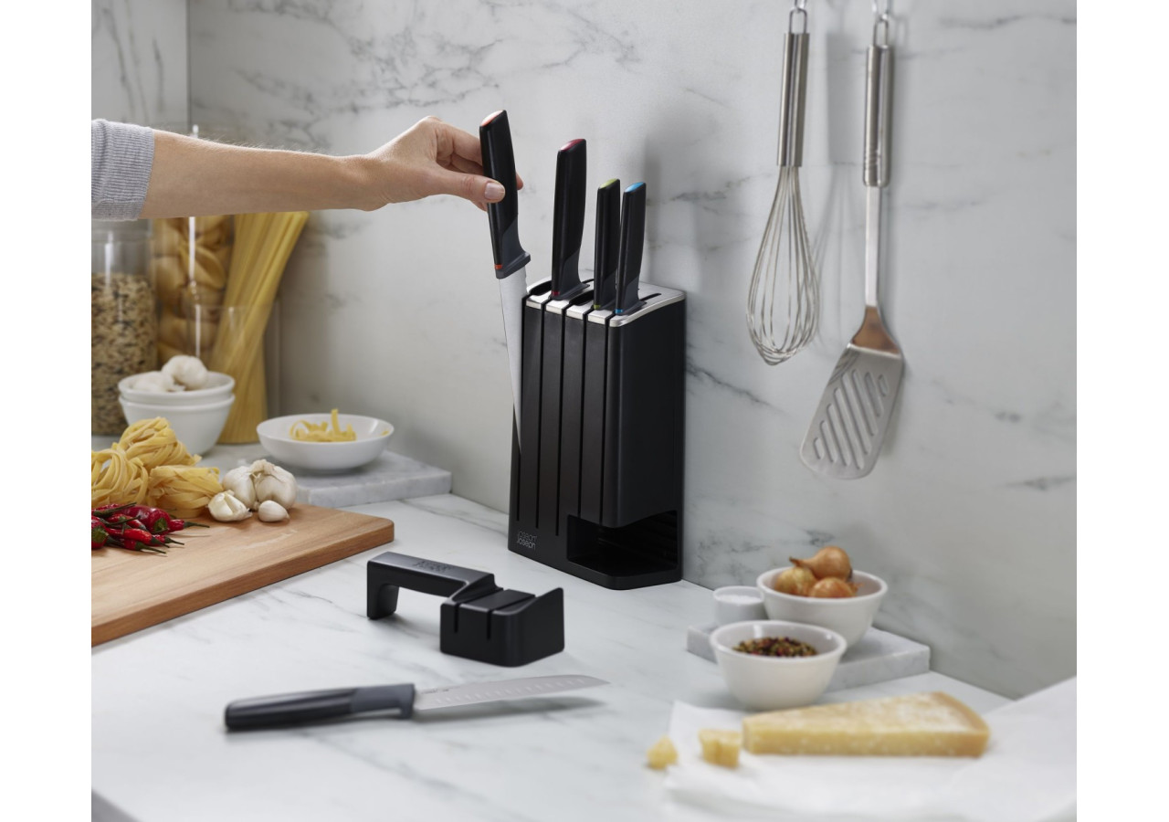 Bloc de Couteaux Elevate - 5 couteaux en acier inoxydable - JJ 001877 - Joseph Joseph