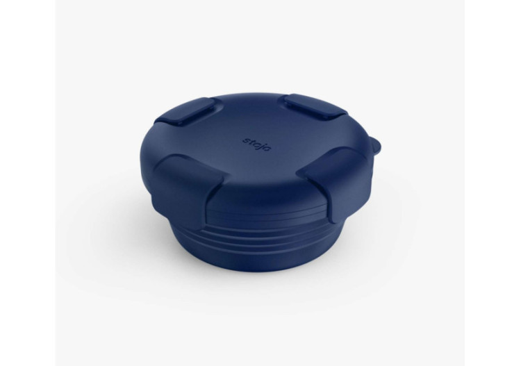 Bols Plats Pliables avec Couvercle - 1065 ml Denim - ST 408977 - Stojo