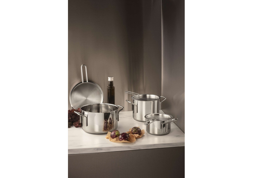 Couvercle Plat en Acier Inoxydable - 20 cm - ET 000132 - Eva Trio Couvercle Plat en Acier Inoxydable - 20 cm - ET 000132 - Eva Trio