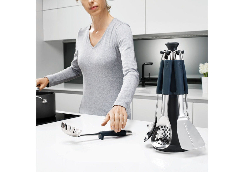 Set de Ustensiles de Cuisine Elevate - 6 pièces, avec Carrousel - JJ 950298 - Joseph Joseph