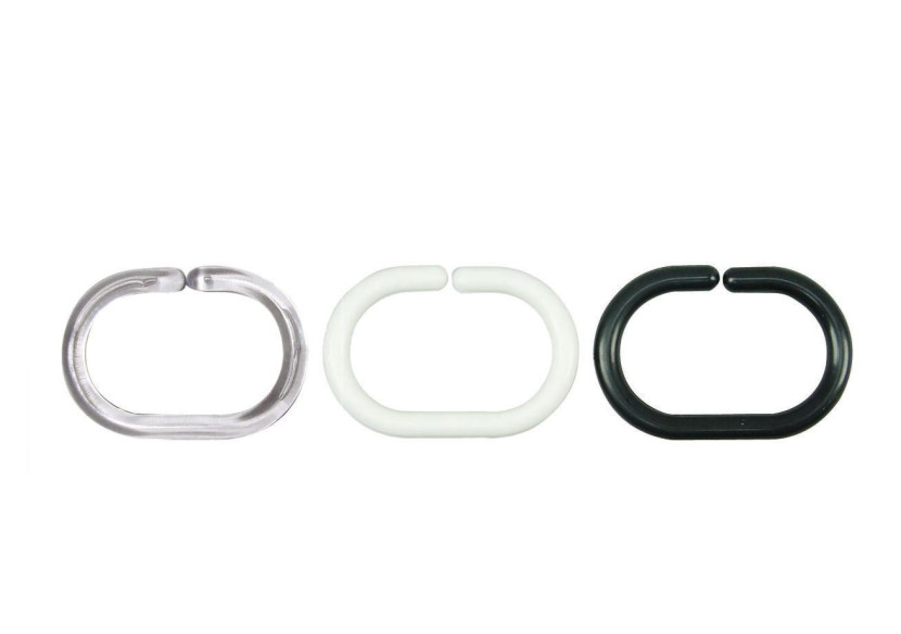 Set de 12 Anneaux de Rideau de Douche - Facile à Installer - KE 208089 - Kela Badkamer Set de 12 Anneaux de Rideau de Douche - Facile à Installer - KE 208089 - Kela Badkamer