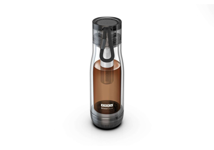Bouteille d'Eau Core avec Infuseur à Thé - 475 ml - ZK 161 Tr - Zoku Bouteille d'Eau Core avec Infuseur à Thé - 475 ml - ZK 161 Tr - Zoku