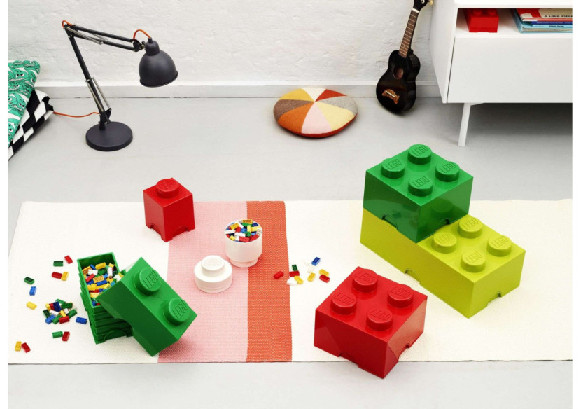 Boîte de Rangement Brick 1 - Carrée pour Jouets et Accessoires - RC 400102 - Lego Boîte de Rangement Brick 1 - Carrée pour Jouets et Accessoires - RC 400102 - Lego