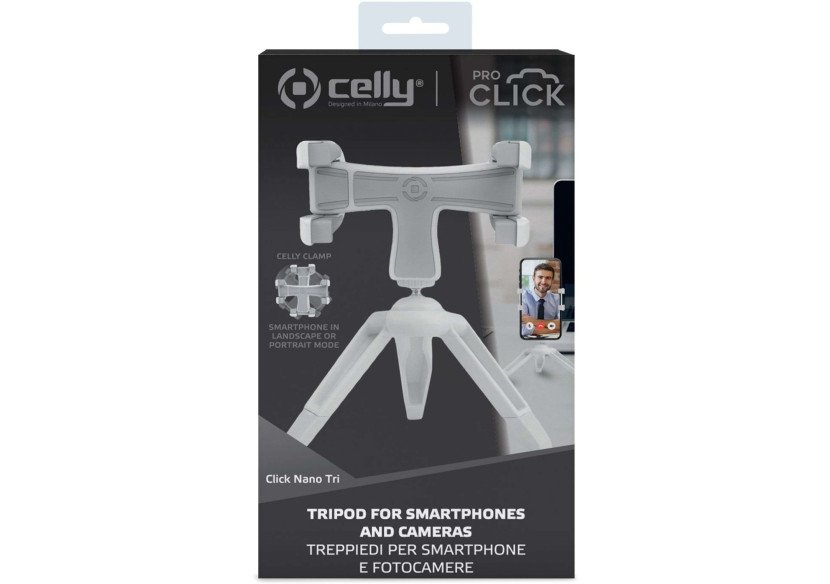Trépied ProClick Nano - Support Smartphone Inclus - CE 745365 - Celly Trépied ProClick Nano - Support Smartphone Inclus - CE 745365 - Celly