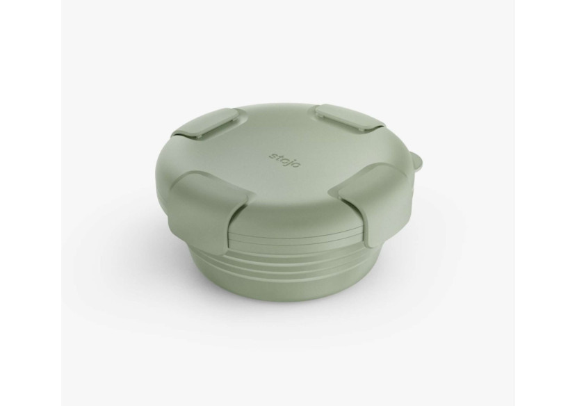 Saladier pliable avec couvercle 1065 ml - Léger et pratique - ST 130073 - Stojo Saladier pliable avec couvercle 1065 ml - Léger et pratique - ST 130073 - Stojo