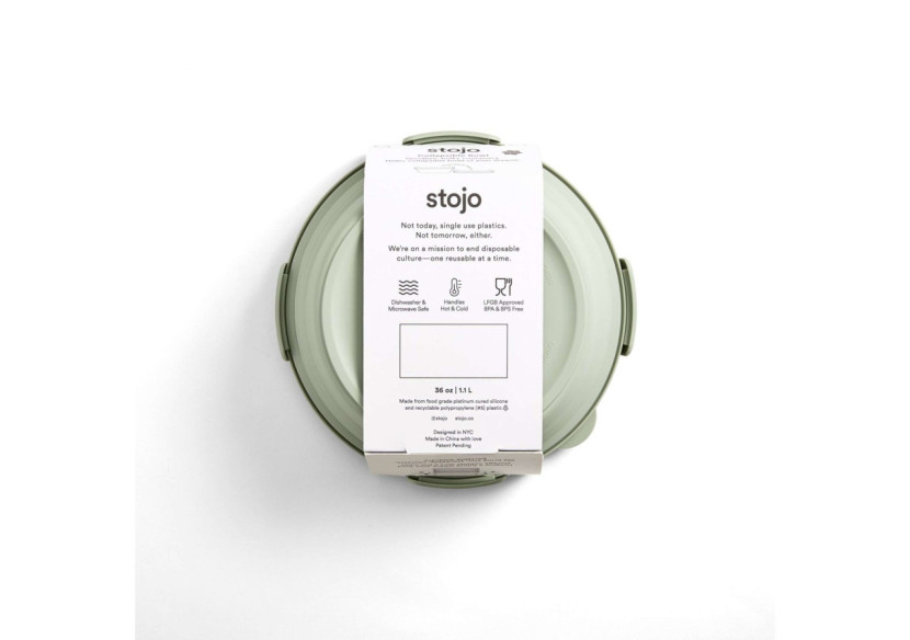 Saladier pliable avec couvercle 1065 ml - Léger et pratique - ST 130073 - Stojo Saladier pliable avec couvercle 1065 ml - Léger et pratique - ST 130073 - Stojo