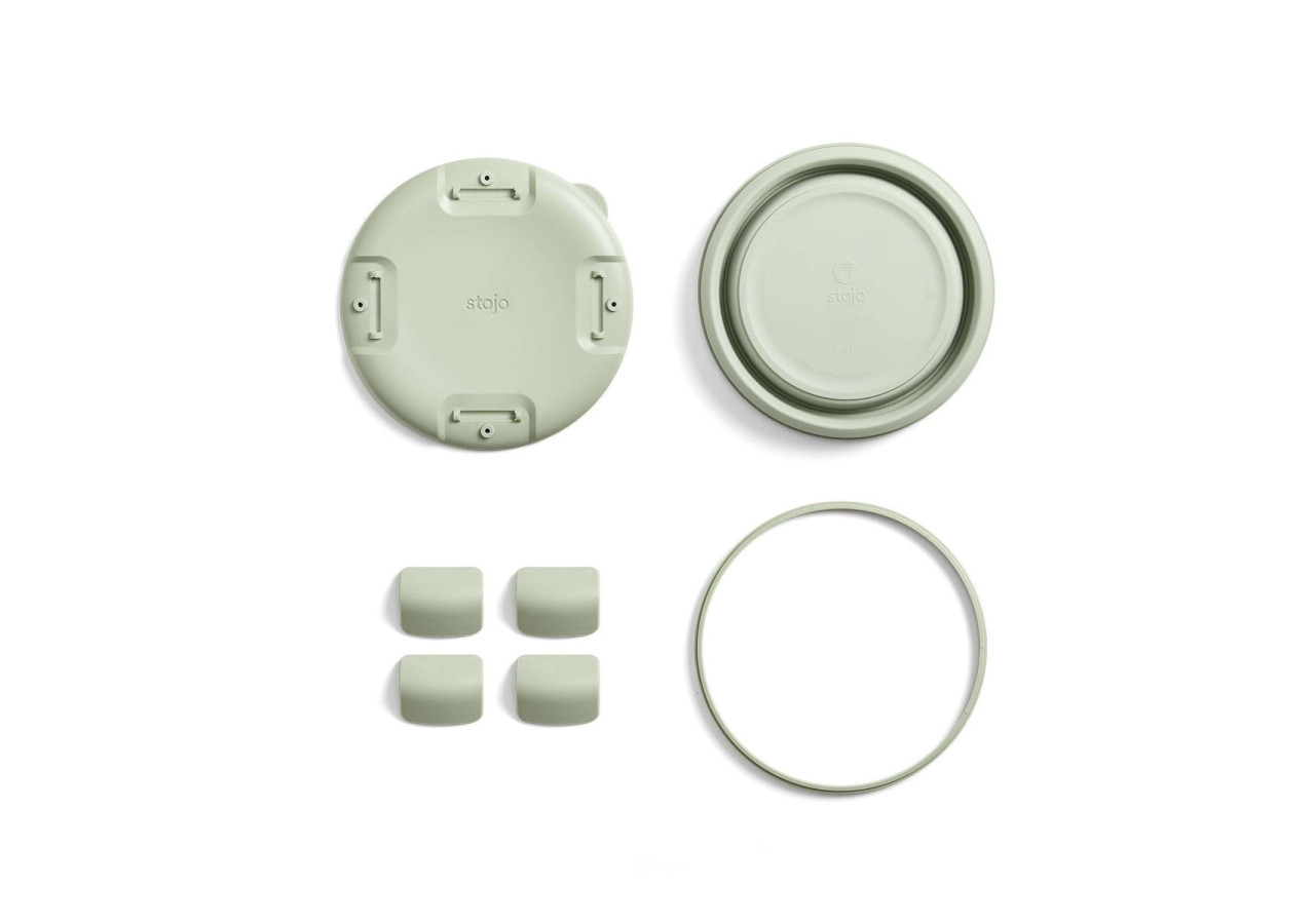 Saladier pliable avec couvercle 1065 ml - Léger et pratique - ST 130073 - Stojo