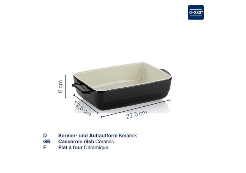 Plat à Four Malin 22,5x12,5x6 cm - Style et Résistance - KE 119347 - Kela Keuken