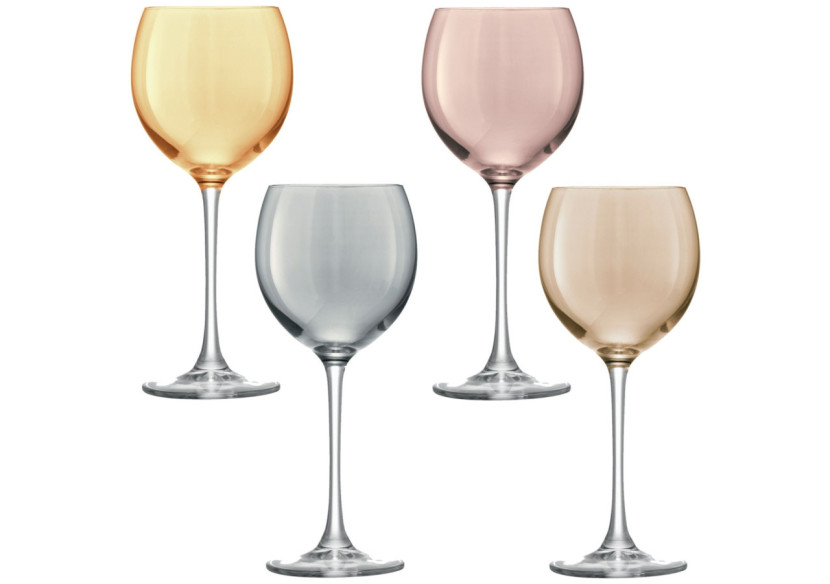 Verres à Vin Polka - Set de 4 Assortis 400 ml - LS 504532 - L.S.A. Verres à Vin Polka - Set de 4 Assortis 400 ml - LS 504532 - L.S.A.