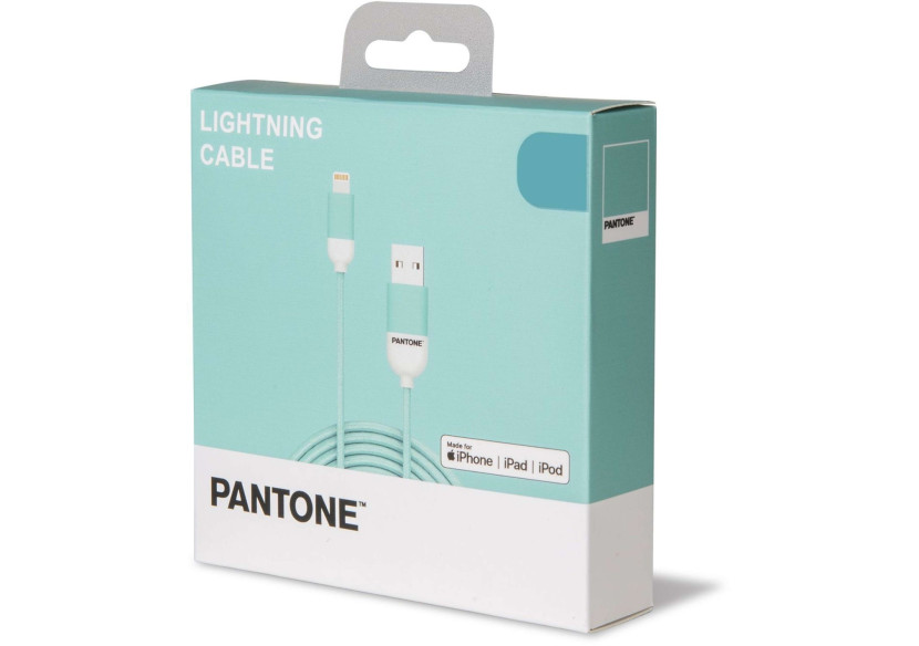 Câble USB-Lightning Pantone - 1,5 m Mint - CE 361030 - Celly Câble USB-Lightning Pantone - 1,5 m Mint - CE 361030 - Celly