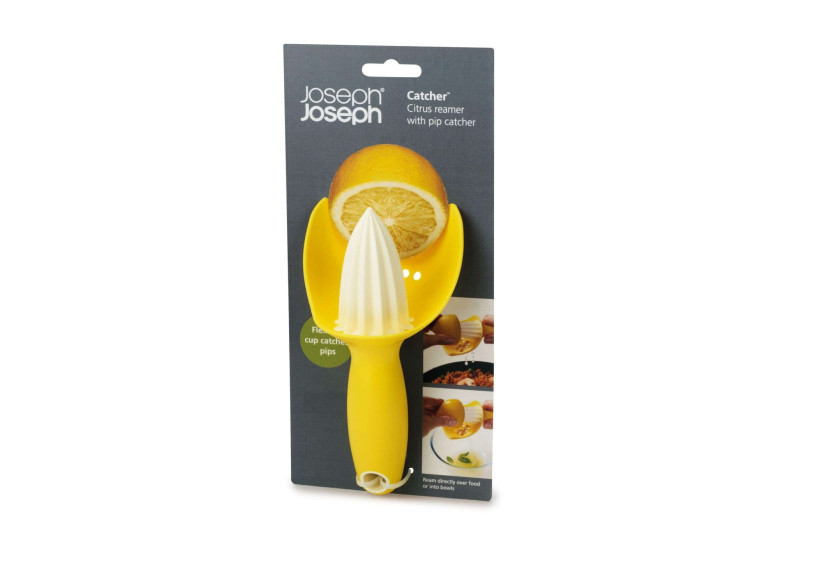Presse-agrumes Catcher - Jaune, design fonctionnel et pratique - JJ 200287 - Joseph Joseph Presse-agrumes Catcher - Jaune, design fonctionnel et pratique - JJ 200287 - Joseph Joseph